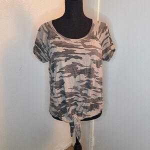 sanctuary camo tie top medium petite‎